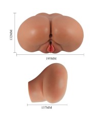 CRAZY BULL LUNA TRASERO VIBRADOR CON VAGINA Y ANO REALISTICO CONTROL REMOTO