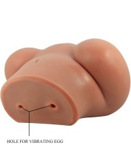 CRAZY BULL LUNA TRASERO VIBRADOR CON VAGINA Y ANO REALISTICO CONTROL REMOTO