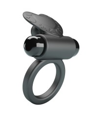 PRETTY LOVE DEBONAIRE ANILLO VIBRADOR CONEJO 10 VIBRACIONES NEGRO