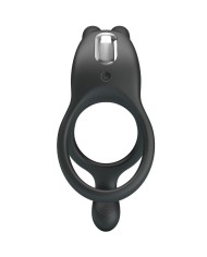 PRETTY LOVE SETH DOBLE ANILLO VIBRADOR RABBIT 7 VIBRACIONES NEGRO