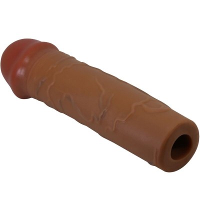 PRETTY LOVE NILE FUNDA PARA PENE CON EXTENSION DE 25 CM MULATO