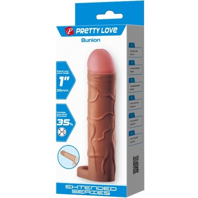 PRETTY LOVE BUNION FUNDA PARA PENE CON EXTENSION DE 25 CM MULATO
