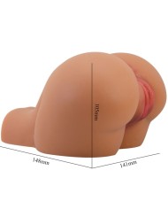 CRAZY BULL KYLIE TRASERO VIBRADOR CON VAGINA Y ANO REALISTICO CONTROL REMOTO