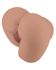 CRAZY BULL BERNACE TRASERO VIBRADOR CON VAGINA Y ANO REALISTICO NATURAL CONTROL REMOTO
