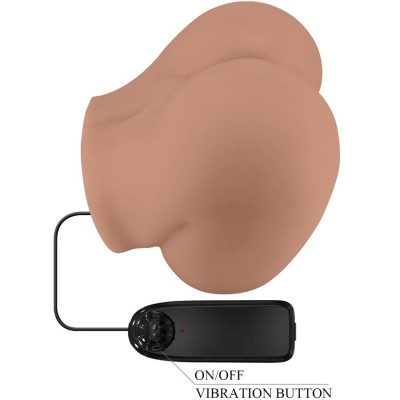 CRAZY BULL BERNACE TRASERO VIBRADOR CON VAGINA Y ANO REALISTICO NATURAL CONTROL REMOTO