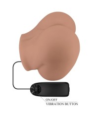 CRAZY BULL BERNACE TRASERO VIBRADOR CON VAGINA Y ANO REALISTICO NATURAL CONTROL REMOTO
