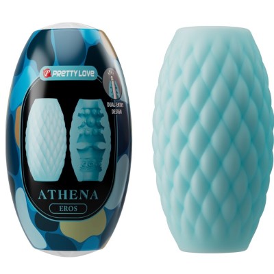 PRETTY LOVE ATHENA EROS MASTURBADOR MASCULINO SILICONA CELESTE