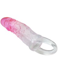 PRETTY LOVE ODES FUNDA REALISTICA ALARGADORA DE 2 CM PARA PENE ROSA