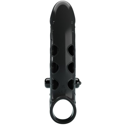 ROMANCE FUNDA PARA PENE CON VIBRACION NEGRO