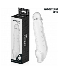 ADDICTED TOYS FUNDAS PARA EL PENE TRANSPARENTE TALLA M 27 CM