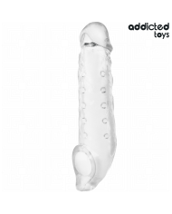 ADDICTED TOYS FUNDAS PARA EL PENE TRANSPARENTE TALLA M 27 CM