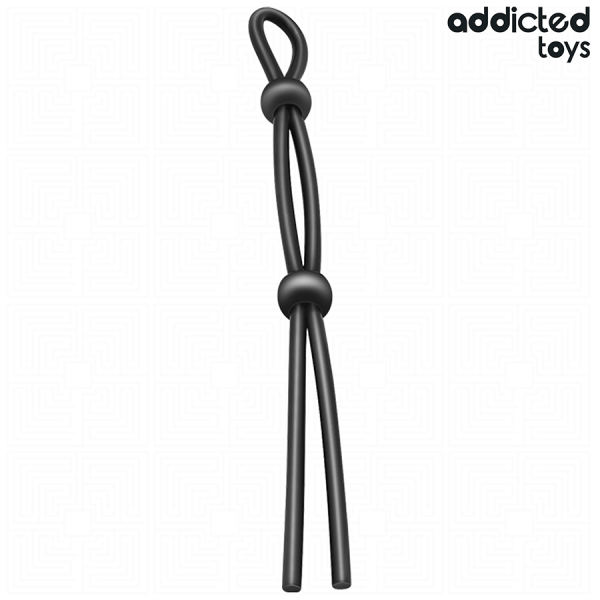 ADDICTED TOYS CUERDA SILICONA PARA EL PENE DE LAZO DOBLE