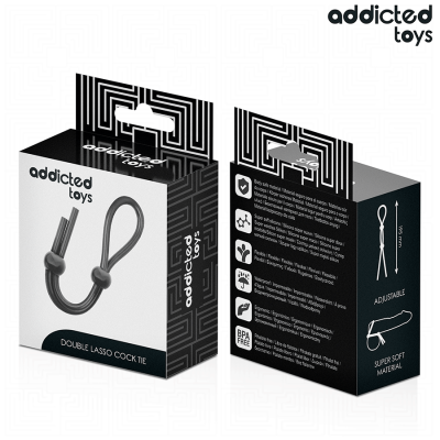 ADDICTED TOYS CUERDA SILICONA PARA EL PENE DE LAZO DOBLE