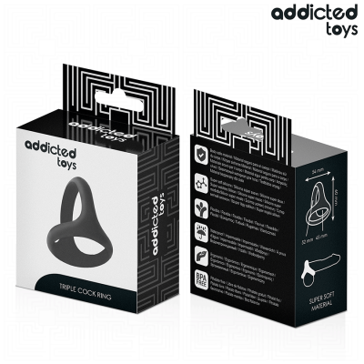 ADDICTED TOYS ANILLO TRIPLE GRUESO PARA EL PENE