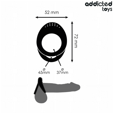 ADDICTED TOYS ANILLO TEXTURIZADO DOBLE PARA EL PENE