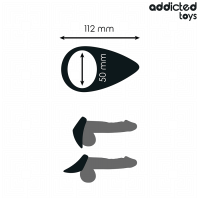 ADDICTED TOYS ANILLO CON FORMA DE LAGRIMA PARA EL PENE