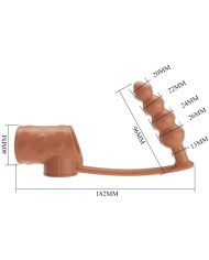 PRETTY LOVE FUNDA PARA PENE CON PLUG ANAL NATURAL