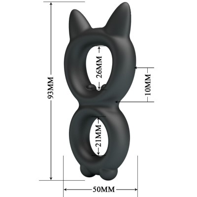 CRAZY BULL TORAN ANILLO DOBLE SILICONA MODELO 20