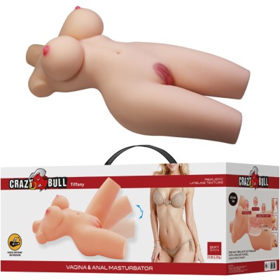 CRAZY BULL TIFFANY TORSO FEMENINO REALISTA VAGINA Y ANAL 55 KG