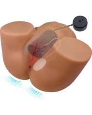 CRAZY BULL GERIANN TRASERO FEMENINO REALISTA VIBRADOR SUCCIONADOR CON SONIDO 55 KG