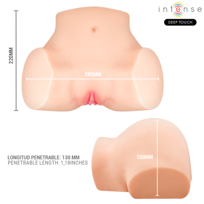 INTENSE DEEP TOUCH NICOLE MASTURBADOR VAGINA CON EFECTO SUCCION CALOR VIBRACION Y VOZ CON CONTROL REMOTO 53 KG