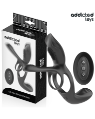 ADDICTED TOYS ANILLO DOBLE PARA EL PENE CON ESTIMULADOR DE CLITORIS