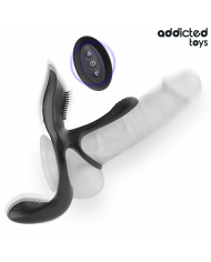 ADDICTED TOYS ANILLO DOBLE PARA EL PENE CON ESTIMULADOR DE CLITORIS