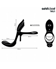 ADDICTED TOYS ANILLO DOBLE PARA EL PENE CON ESTIMULADOR DE CLITORIS