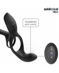 ADDICTED TOYS ANILLO DOBLE PARA EL PENE CON ESTIMULADOR DE CLITORIS