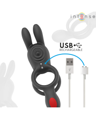 INTENSE QUINN ANILLO DOBLE CON VIBRACION CONTROL REMOTO