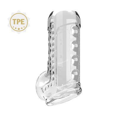 PRETTY LOVE FUNDA PARA PENE TEXTURIZADA TRANSPARENTE
