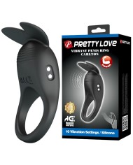 PRETTY LOVE CARLTON ANILLO PARA PENE CON ESTIMULADOR DE CLITORIS