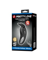 PRETTY LOVE CARLTON ANILLO PARA PENE CON ESTIMULADOR DE CLITORIS