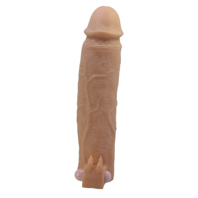 PRETTY LOVE XERXES FUNDA PARA PENE CON ESTIMULADOR DE CLITORIS Y VIBRACION
