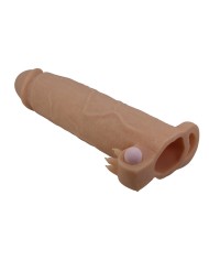 PRETTY LOVE XERXES FUNDA PARA PENE CON ESTIMULADOR DE CLITORIS Y VIBRACION