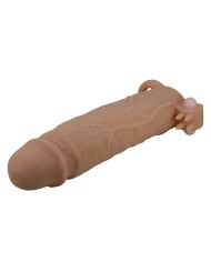 PRETTY LOVE XERXES FUNDA PARA PENE CON ESTIMULADOR DE CLITORIS Y VIBRACION