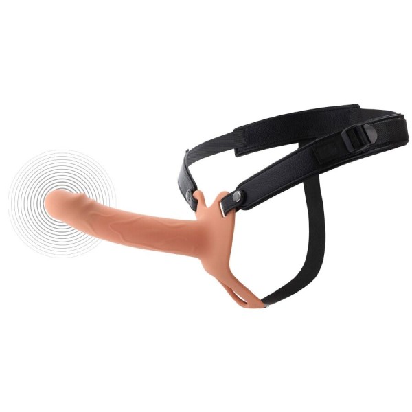 HIDDEN DESIRE INFERNO STRAP ON FUNDA PARA PENE CON VIBRACION 18 CM