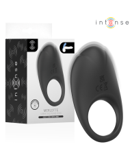 INTENSE MERLOTTE ANILLO VIBRADOR CON ESTIMULACION DE CLITORIS NEGRO