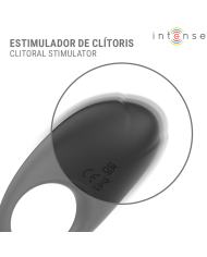 INTENSE MERLOTTE ANILLO VIBRADOR CON ESTIMULACION DE CLITORIS NEGRO