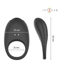 INTENSE MERLOTTE ANILLO VIBRADOR CON ESTIMULACION DE CLITORIS NEGRO
