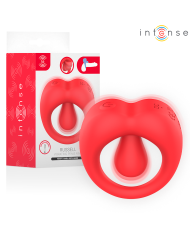 INTENSE RUSSELL ANILLO VIBRADOR CON ESTIMULACION DE CLITORIS ROJO