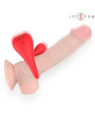 INTENSE RUSSELL ANILLO VIBRADOR CON ESTIMULACION DE CLITORIS ROJO