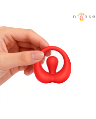INTENSE RUSSELL ANILLO VIBRADOR CON ESTIMULACION DE CLITORIS ROJO