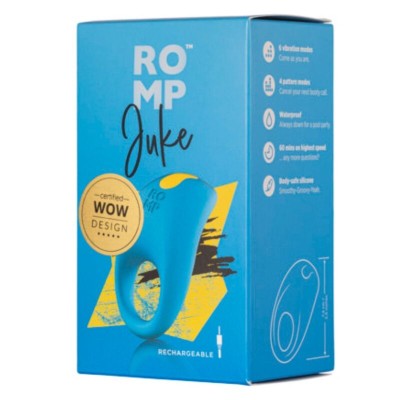 ROMP JUKE ANILLO DE SILICONA PARA PENE CON VIBRADOR DE ESTIMULACION DE CLITORIS