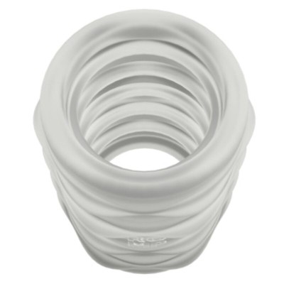 ROMP MOSH MASTURBADOR MASCULINO TRANSPARENTE CON FUNDA REVERSBLE DE 6 CM