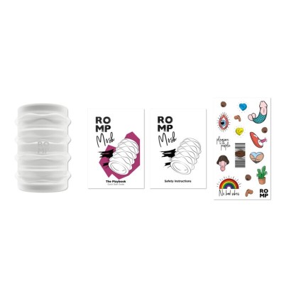 ROMP MOSH MASTURBADOR MASCULINO TRANSPARENTE CON FUNDA REVERSBLE DE 6 CM