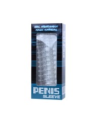 BAILE FUNDA PARA PENE CON PUNTOS ESTIMULANTES MORADO 14 CM