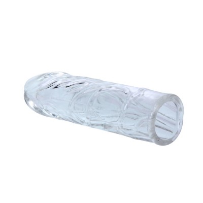 BAILE FUNDA ROSA PENE SILICONA ESTIMULANTE 13 CM