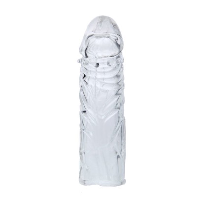 BAILE FUNDA TRANSPARENTE PARA EL PENE EN SILICONA 13 CM
