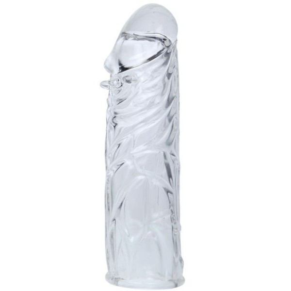 BAILE FUNDA TRANSPARENTE PARA EL PENE EN SILICONA 13 CM